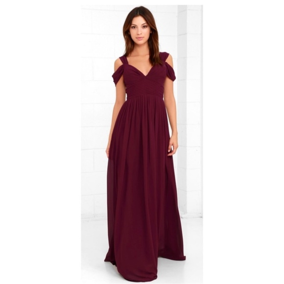 Lulus Dresses & Skirts - Lulus | Make Me Move Burgundy Maxi Dress